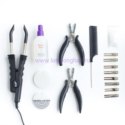 Стартовый набор инструментов для наращивания волос